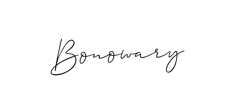 Also we have Bonowary name is the best signature style. Create professional handwritten signature collection using Allison_Script autograph style. Bonowary signature style 2 images and pictures png