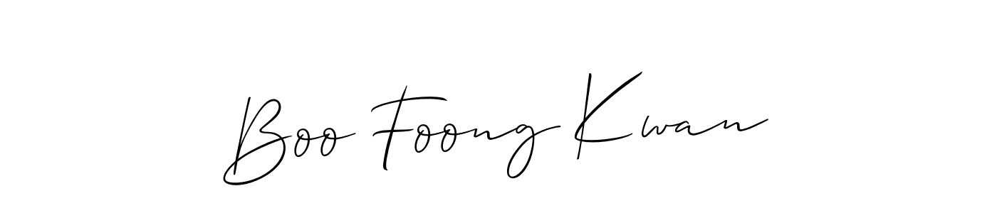 Once you've used our free online signature maker to create your best signature Allison_Script style, it's time to enjoy all of the benefits that Boo Foong Kwan name signing documents. Boo Foong Kwan signature style 2 images and pictures png