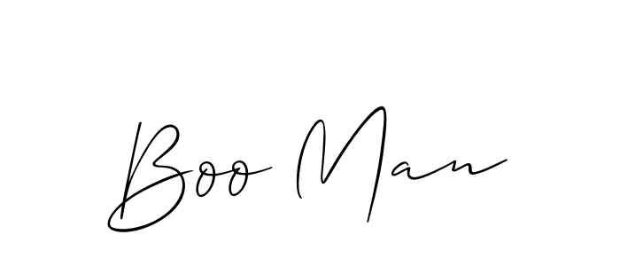 Also we have Boo Man name is the best signature style. Create professional handwritten signature collection using Allison_Script autograph style. Boo Man signature style 2 images and pictures png