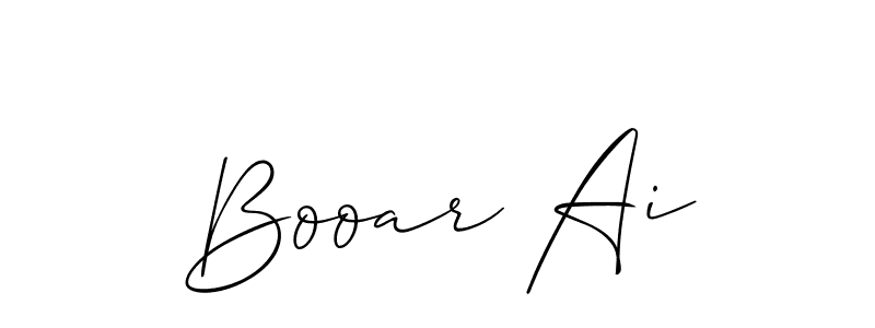 How to make Booar Ai name signature. Use Allison_Script style for creating short signs online. This is the latest handwritten sign. Booar Ai signature style 2 images and pictures png