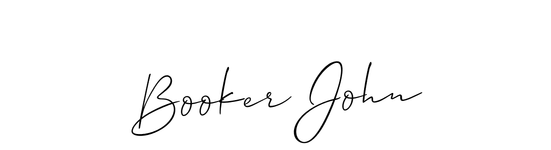 How to make Booker John signature? Allison_Script is a professional autograph style. Create handwritten signature for Booker John name. Booker John signature style 2 images and pictures png