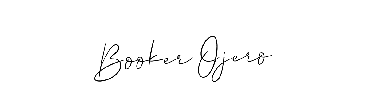 Also we have Booker Ojero name is the best signature style. Create professional handwritten signature collection using Allison_Script autograph style. Booker Ojero signature style 2 images and pictures png