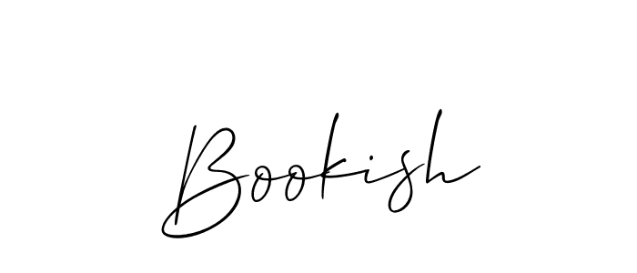 Also we have Bookish name is the best signature style. Create professional handwritten signature collection using Allison_Script autograph style. Bookish signature style 2 images and pictures png