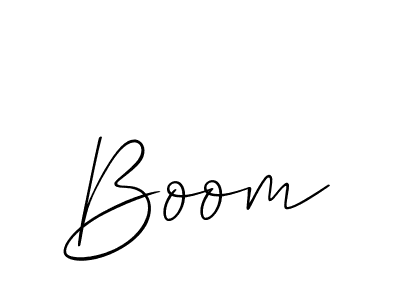 You should practise on your own different ways (Allison_Script) to write your name (Boom) in signature. don't let someone else do it for you. Boom signature style 2 images and pictures png