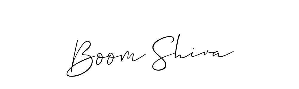 You should practise on your own different ways (Allison_Script) to write your name (Boom Shiva) in signature. don't let someone else do it for you. Boom Shiva signature style 2 images and pictures png