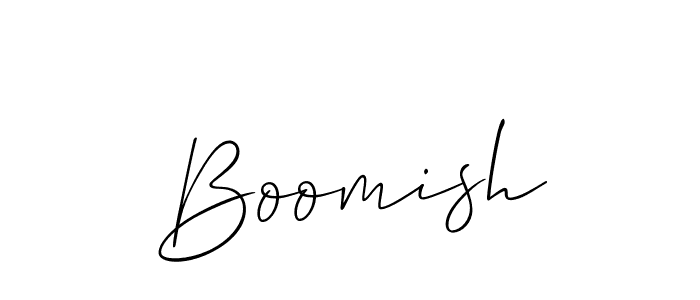 Also You can easily find your signature by using the search form. We will create Boomish name handwritten signature images for you free of cost using Allison_Script sign style. Boomish signature style 2 images and pictures png
