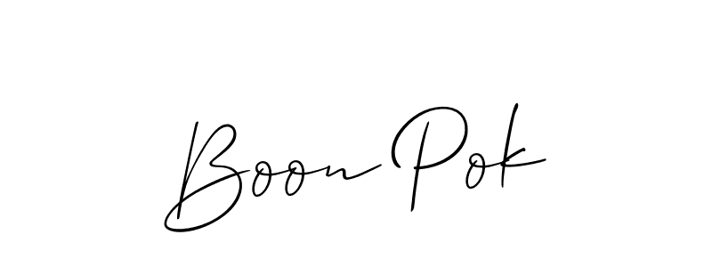 Make a beautiful signature design for name Boon Pok. Use this online signature maker to create a handwritten signature for free. Boon Pok signature style 2 images and pictures png