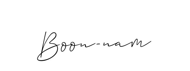 Check out images of Autograph of Boon-nam name. Actor Boon-nam Signature Style. Allison_Script is a professional sign style online. Boon-nam signature style 2 images and pictures png