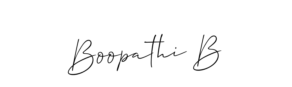 You should practise on your own different ways (Allison_Script) to write your name (Boopathi B) in signature. don't let someone else do it for you. Boopathi B signature style 2 images and pictures png