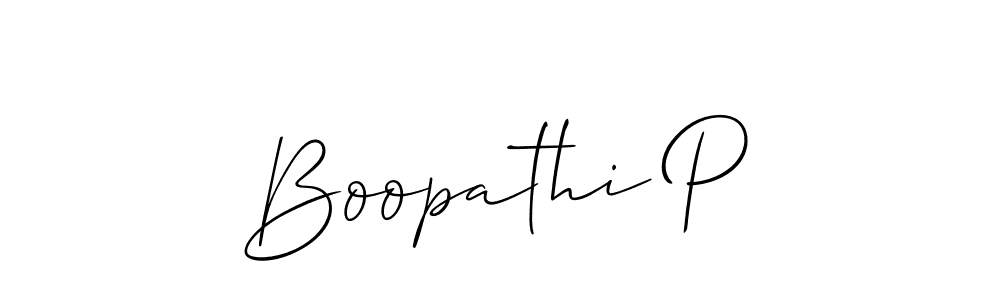 You can use this online signature creator to create a handwritten signature for the name Boopathi P. This is the best online autograph maker. Boopathi P signature style 2 images and pictures png
