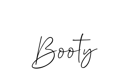 You should practise on your own different ways (Allison_Script) to write your name (Booty) in signature. don't let someone else do it for you. Booty signature style 2 images and pictures png