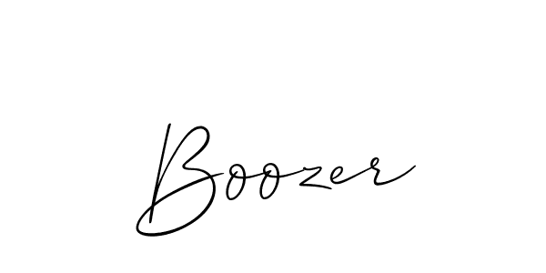 Use a signature maker to create a handwritten signature online. With this signature software, you can design (Allison_Script) your own signature for name Boozer. Boozer signature style 2 images and pictures png