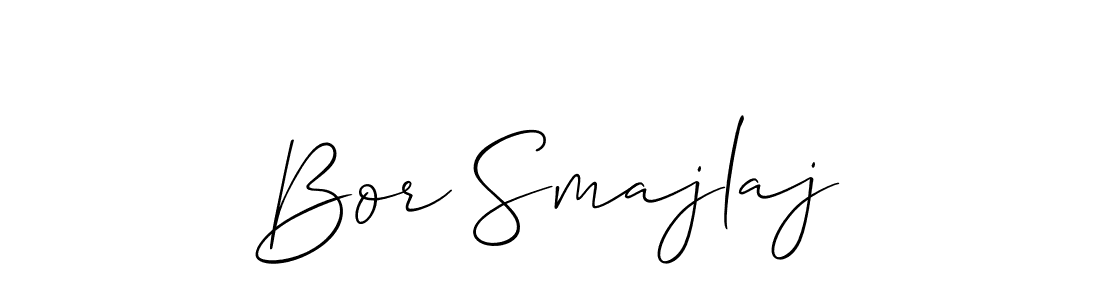 Allison_Script is a professional signature style that is perfect for those who want to add a touch of class to their signature. It is also a great choice for those who want to make their signature more unique. Get Bor Smajlaj name to fancy signature for free. Bor Smajlaj signature style 2 images and pictures png