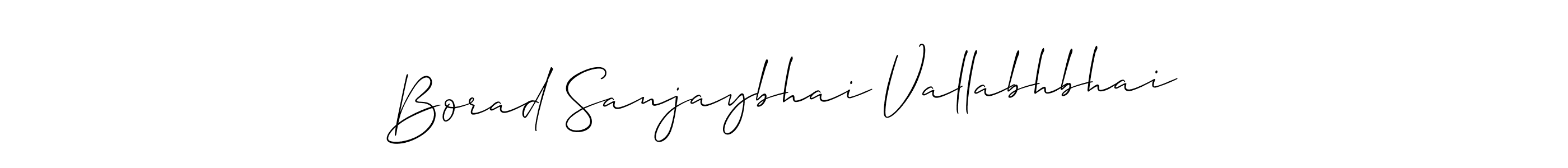 Also You can easily find your signature by using the search form. We will create Borad Sanjaybhai Vallabhbhai name handwritten signature images for you free of cost using Allison_Script sign style. Borad Sanjaybhai Vallabhbhai signature style 2 images and pictures png