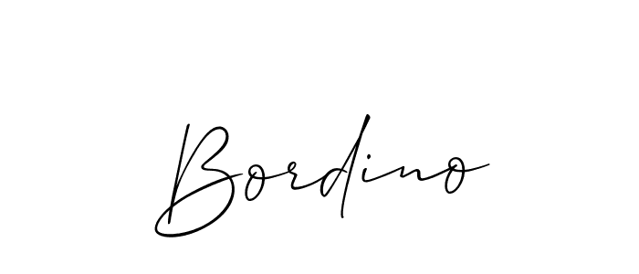 You should practise on your own different ways (Allison_Script) to write your name (Bordino) in signature. don't let someone else do it for you. Bordino signature style 2 images and pictures png