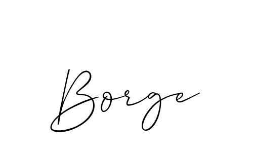 Create a beautiful signature design for name Borge. With this signature (Allison_Script) fonts, you can make a handwritten signature for free. Borge signature style 2 images and pictures png
