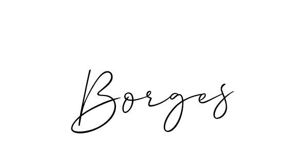 How to make Borges name signature. Use Allison_Script style for creating short signs online. This is the latest handwritten sign. Borges signature style 2 images and pictures png