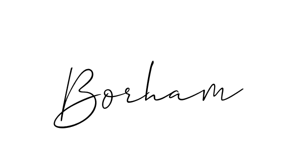 Make a beautiful signature design for name Borham. Use this online signature maker to create a handwritten signature for free. Borham signature style 2 images and pictures png