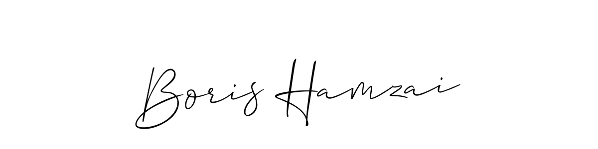 Make a beautiful signature design for name Boris Hamzai. With this signature (Allison_Script) style, you can create a handwritten signature for free. Boris Hamzai signature style 2 images and pictures png