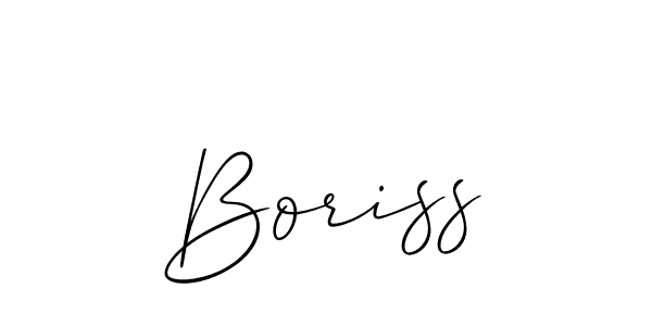 How to make Boriss signature? Allison_Script is a professional autograph style. Create handwritten signature for Boriss name. Boriss signature style 2 images and pictures png