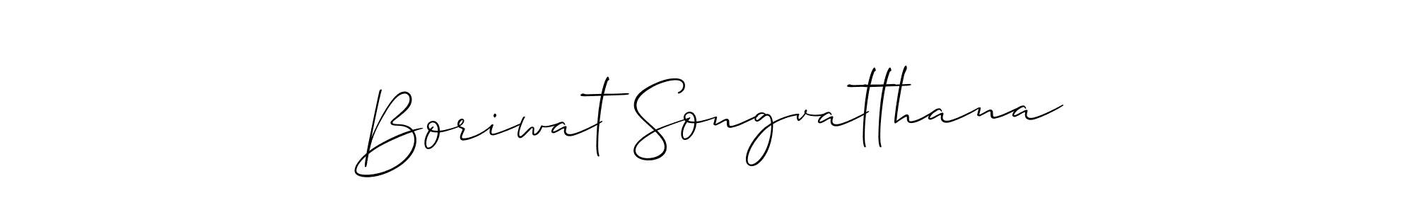 Also we have Boriwat Songvatthana name is the best signature style. Create professional handwritten signature collection using Allison_Script autograph style. Boriwat Songvatthana signature style 2 images and pictures png