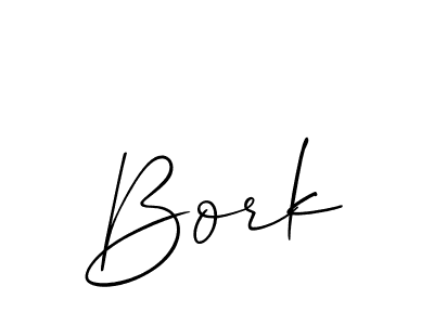 Bork stylish signature style. Best Handwritten Sign (Allison_Script) for my name. Handwritten Signature Collection Ideas for my name Bork. Bork signature style 2 images and pictures png