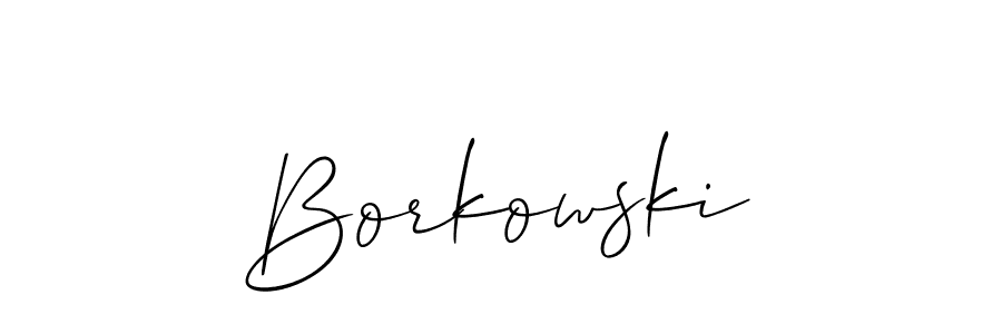 Make a short Borkowski signature style. Manage your documents anywhere anytime using Allison_Script. Create and add eSignatures, submit forms, share and send files easily. Borkowski signature style 2 images and pictures png