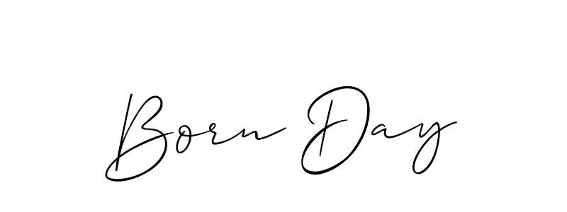 How to make Born Day name signature. Use Allison_Script style for creating short signs online. This is the latest handwritten sign. Born Day signature style 2 images and pictures png