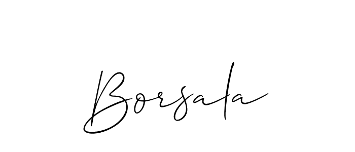 if you are searching for the best signature style for your name Borsala. so please give up your signature search. here we have designed multiple signature styles  using Allison_Script. Borsala signature style 2 images and pictures png