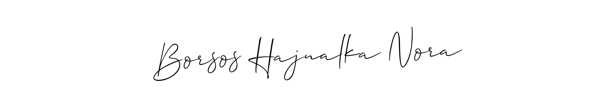 Once you've used our free online signature maker to create your best signature Allison_Script style, it's time to enjoy all of the benefits that Borsos Hajnalka Nora name signing documents. Borsos Hajnalka Nora signature style 2 images and pictures png