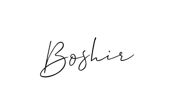 You should practise on your own different ways (Allison_Script) to write your name (Boshir) in signature. don't let someone else do it for you. Boshir signature style 2 images and pictures png