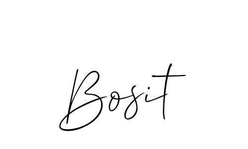 Make a beautiful signature design for name Bosit. With this signature (Allison_Script) style, you can create a handwritten signature for free. Bosit signature style 2 images and pictures png