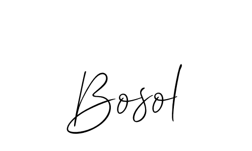 Make a beautiful signature design for name Bosol. With this signature (Allison_Script) style, you can create a handwritten signature for free. Bosol signature style 2 images and pictures png