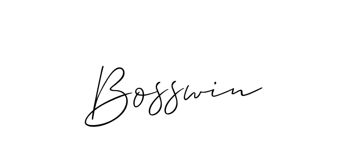 Best and Professional Signature Style for Bosswin. Allison_Script Best Signature Style Collection. Bosswin signature style 2 images and pictures png