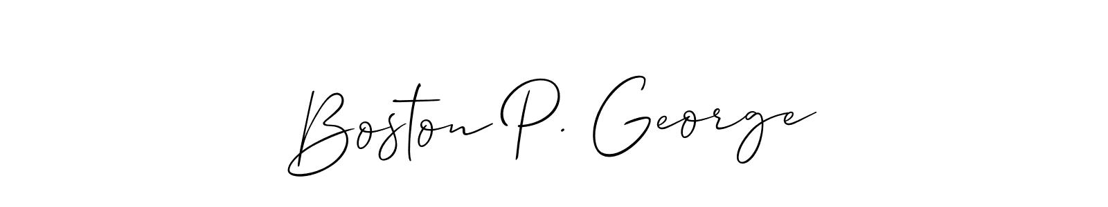 You can use this online signature creator to create a handwritten signature for the name Boston P. George. This is the best online autograph maker. Boston P. George signature style 2 images and pictures png