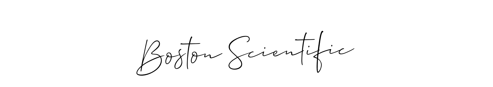 How to make Boston Scientific signature? Allison_Script is a professional autograph style. Create handwritten signature for Boston Scientific name. Boston Scientific signature style 2 images and pictures png