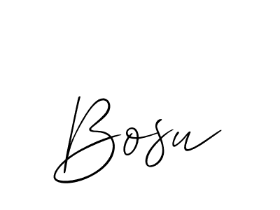 How to make Bosu signature? Allison_Script is a professional autograph style. Create handwritten signature for Bosu name. Bosu signature style 2 images and pictures png