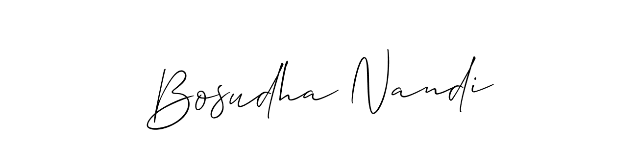 Best and Professional Signature Style for Bosudha Nandi. Allison_Script Best Signature Style Collection. Bosudha Nandi signature style 2 images and pictures png