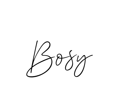 How to make Bosy signature? Allison_Script is a professional autograph style. Create handwritten signature for Bosy name. Bosy signature style 2 images and pictures png