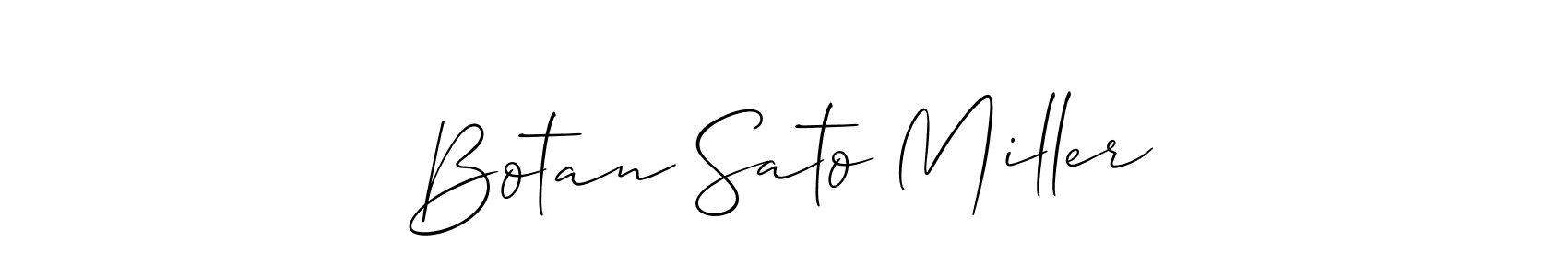 if you are searching for the best signature style for your name Botan Sato Miller. so please give up your signature search. here we have designed multiple signature styles  using Allison_Script. Botan Sato Miller signature style 2 images and pictures png