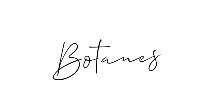 Design your own signature with our free online signature maker. With this signature software, you can create a handwritten (Allison_Script) signature for name Botanes. Botanes signature style 2 images and pictures png