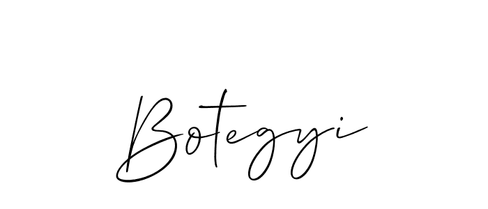 How to make Botegyi name signature. Use Allison_Script style for creating short signs online. This is the latest handwritten sign. Botegyi signature style 2 images and pictures png