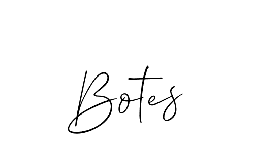 Create a beautiful signature design for name Botes. With this signature (Allison_Script) fonts, you can make a handwritten signature for free. Botes signature style 2 images and pictures png