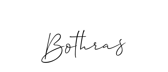 Create a beautiful signature design for name Bothras. With this signature (Allison_Script) fonts, you can make a handwritten signature for free. Bothras signature style 2 images and pictures png