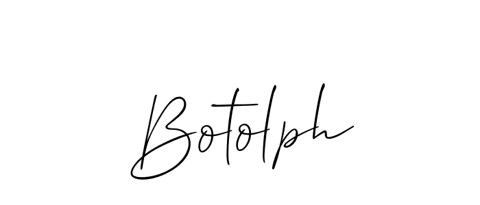 Make a beautiful signature design for name Botolph. With this signature (Allison_Script) style, you can create a handwritten signature for free. Botolph signature style 2 images and pictures png