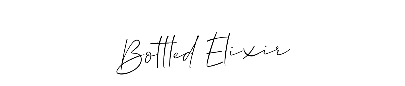 How to Draw Bottled Elixir signature style? Allison_Script is a latest design signature styles for name Bottled Elixir. Bottled Elixir signature style 2 images and pictures png