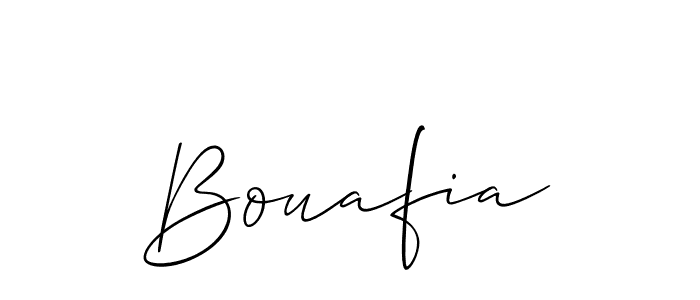 Create a beautiful signature design for name Bouafia. With this signature (Allison_Script) fonts, you can make a handwritten signature for free. Bouafia signature style 2 images and pictures png