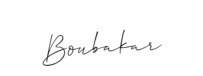 You should practise on your own different ways (Allison_Script) to write your name (Boubakar) in signature. don't let someone else do it for you. Boubakar signature style 2 images and pictures png