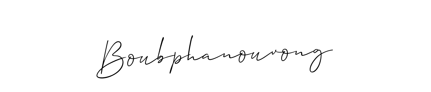 How to Draw Boubphanouvong signature style? Allison_Script is a latest design signature styles for name Boubphanouvong. Boubphanouvong signature style 2 images and pictures png