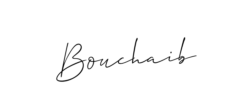 if you are searching for the best signature style for your name Bouchaib. so please give up your signature search. here we have designed multiple signature styles  using Allison_Script. Bouchaib signature style 2 images and pictures png